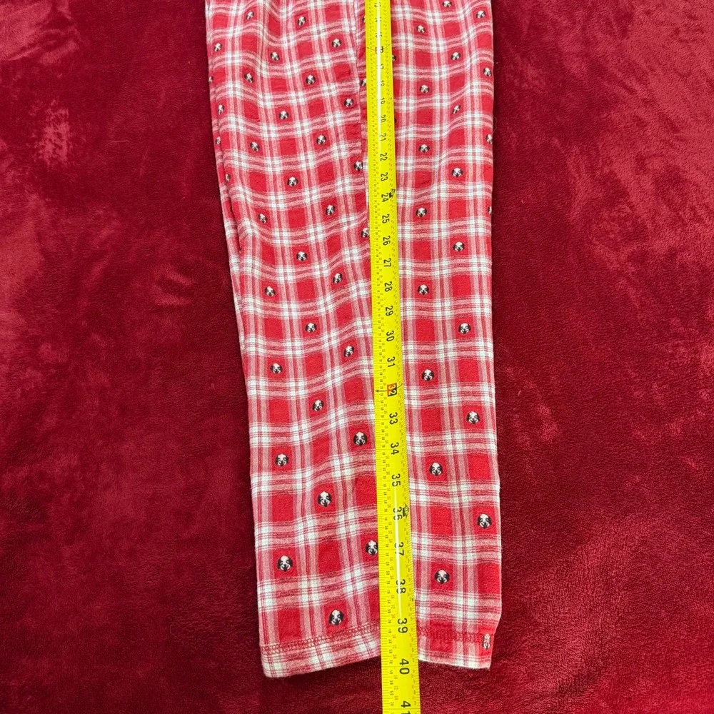Big Dogs Red Plaid Flannel Pajama Pants Mens L/XL Embroidered Dog Lounge Sleep - Picture 7 of 8